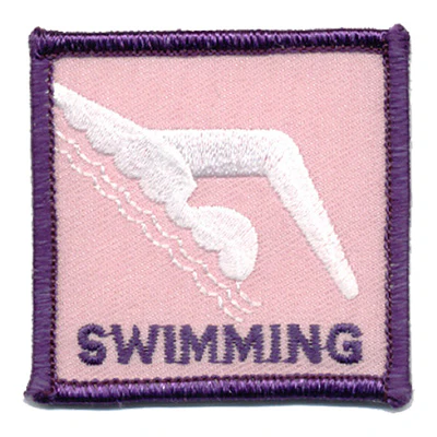 Swimming-White Swimmer Patch