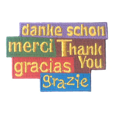 Thank You (5 Languages) Patch