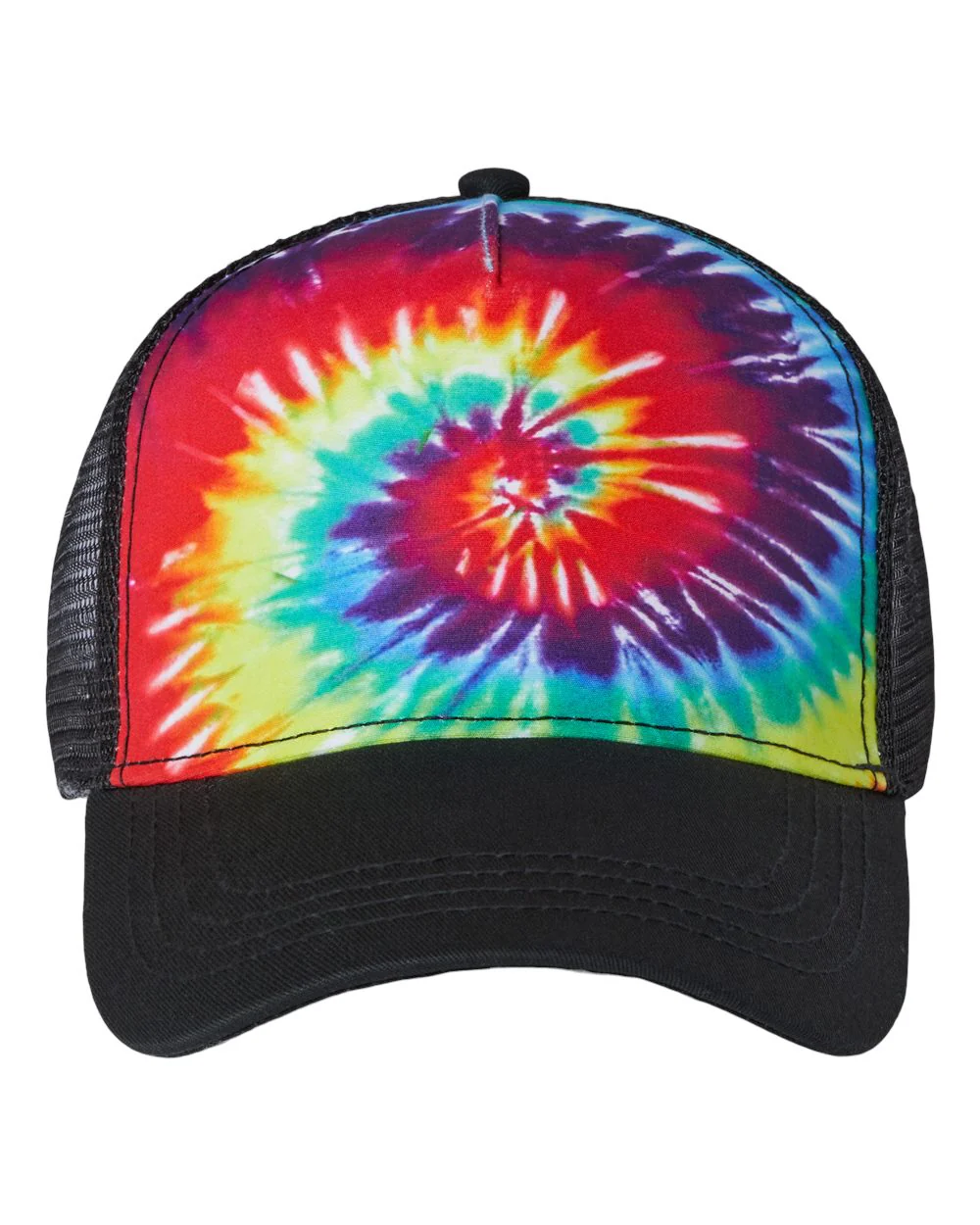 Tie-Dyed Five-Panel Trucker Cap - Image 10