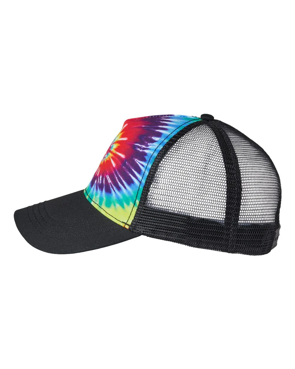 Tie-Dyed Five-Panel Trucker Cap - Image 11