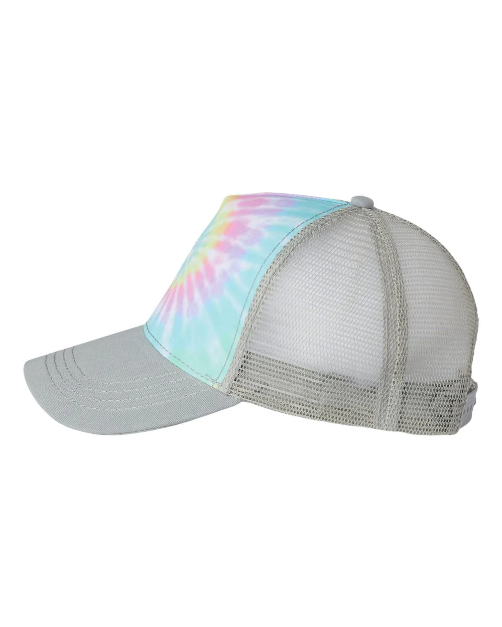Tie-Dyed Five-Panel Trucker Cap - Image 8