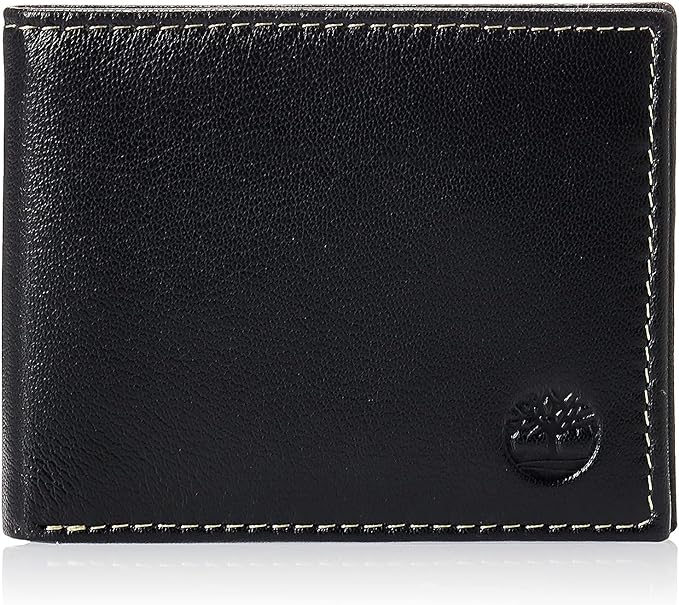 Timberland Men's Leather Wallet with Attached Flip Pocket - Image 6