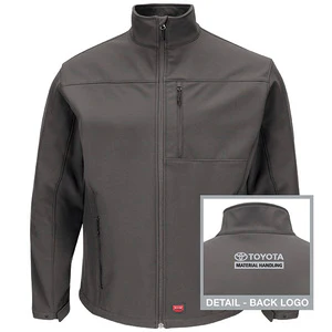 Toyota® Material Handling Men's Deluxe Soft Shell Jacket - Charcoal - 3293CH