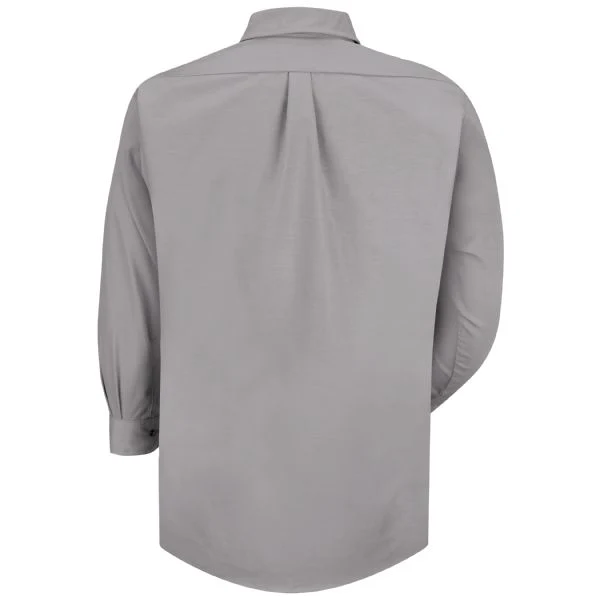 Toyota® Men's Long Sleeve Poplin Dress Shirt - Toyota Logo - Silver - 5555SV - Image 3