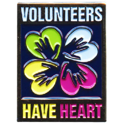 Volunteers Have Heart Pin