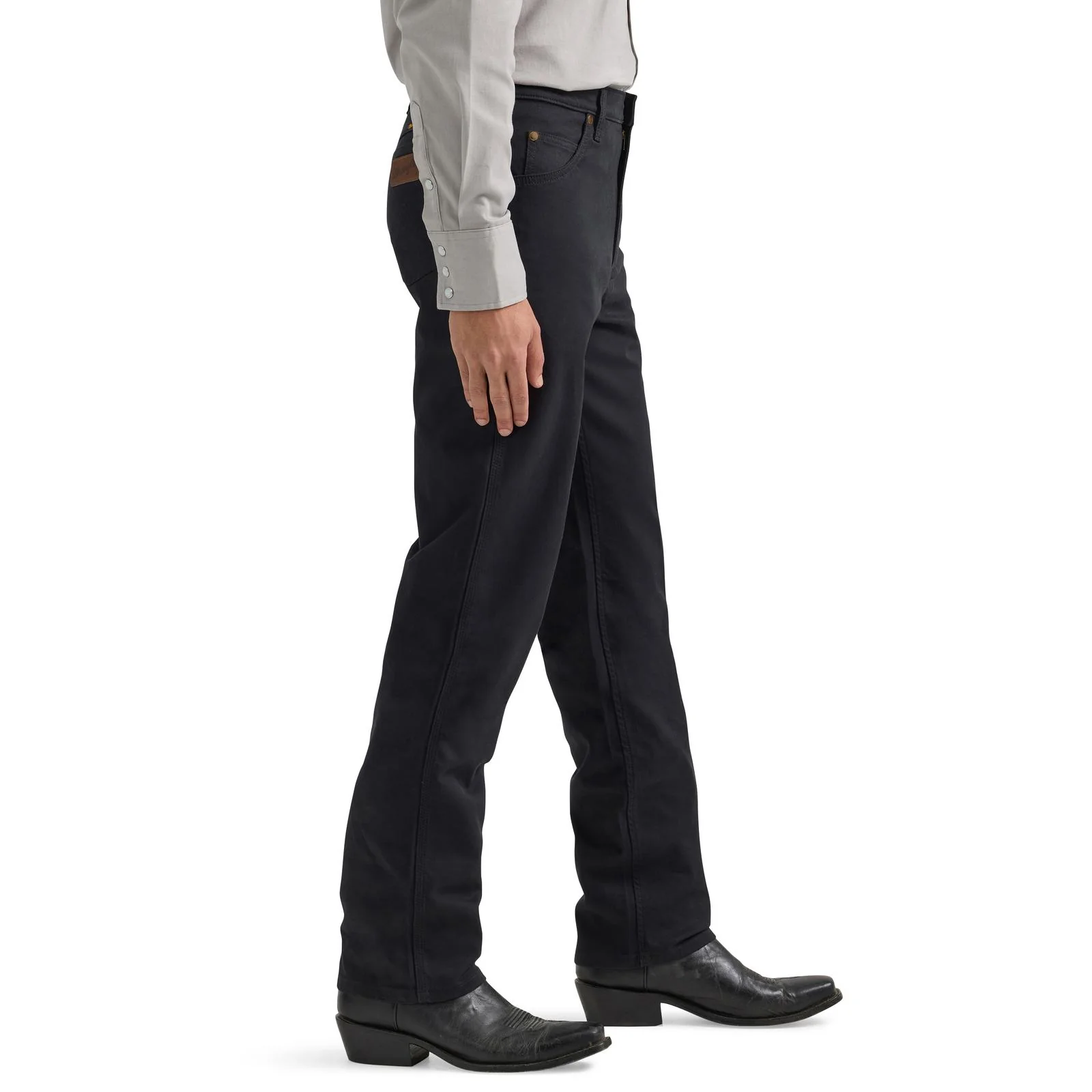 Wrangler® Men's Premium Performance Tough Comfort Cowboy Cut® Regular Fit Canvas Jean - Black  112361551 - Image 6