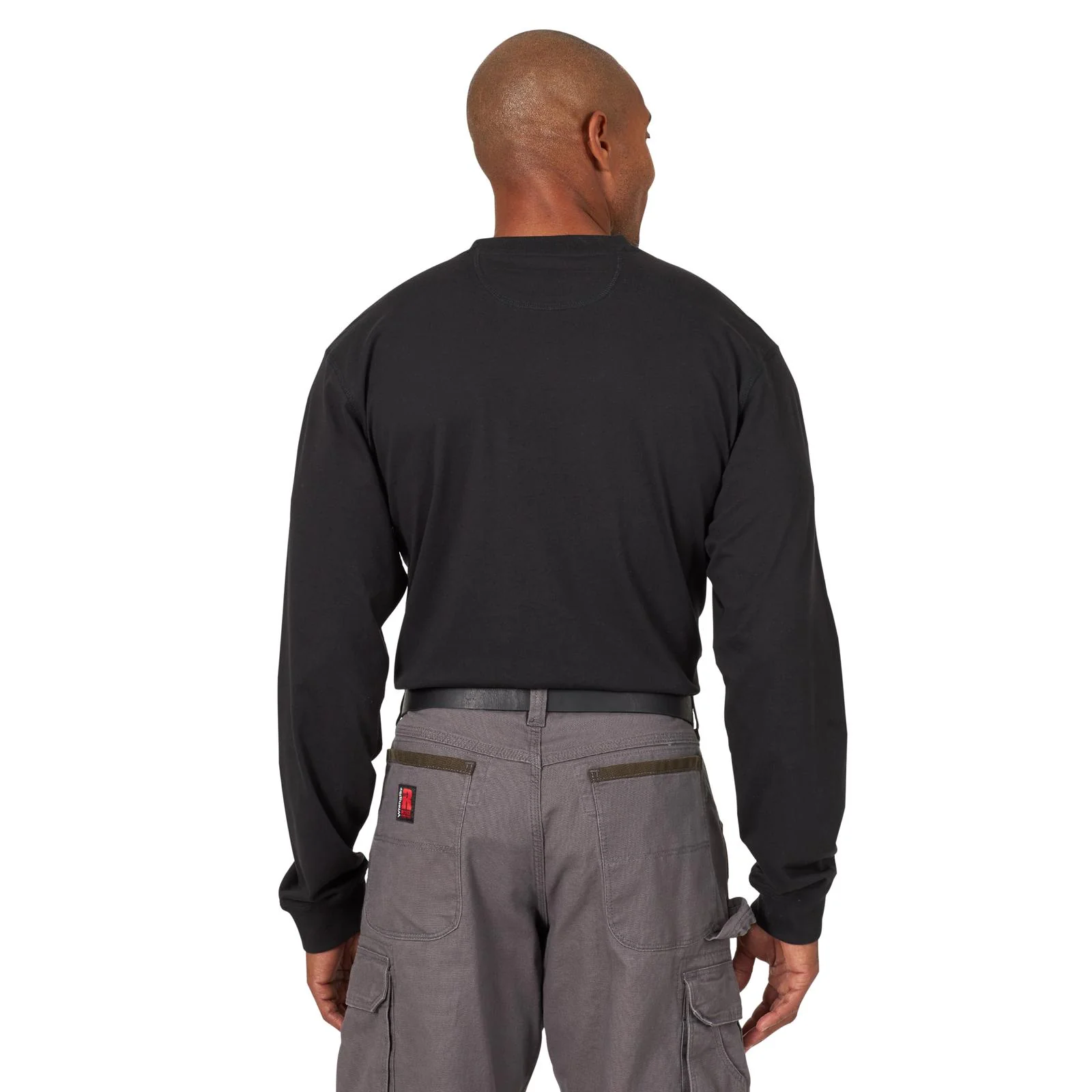 Wrangler® RIGGS Workwear® Long Sleeve 1 Pocket Performance T-Shirt - Black - Image 2