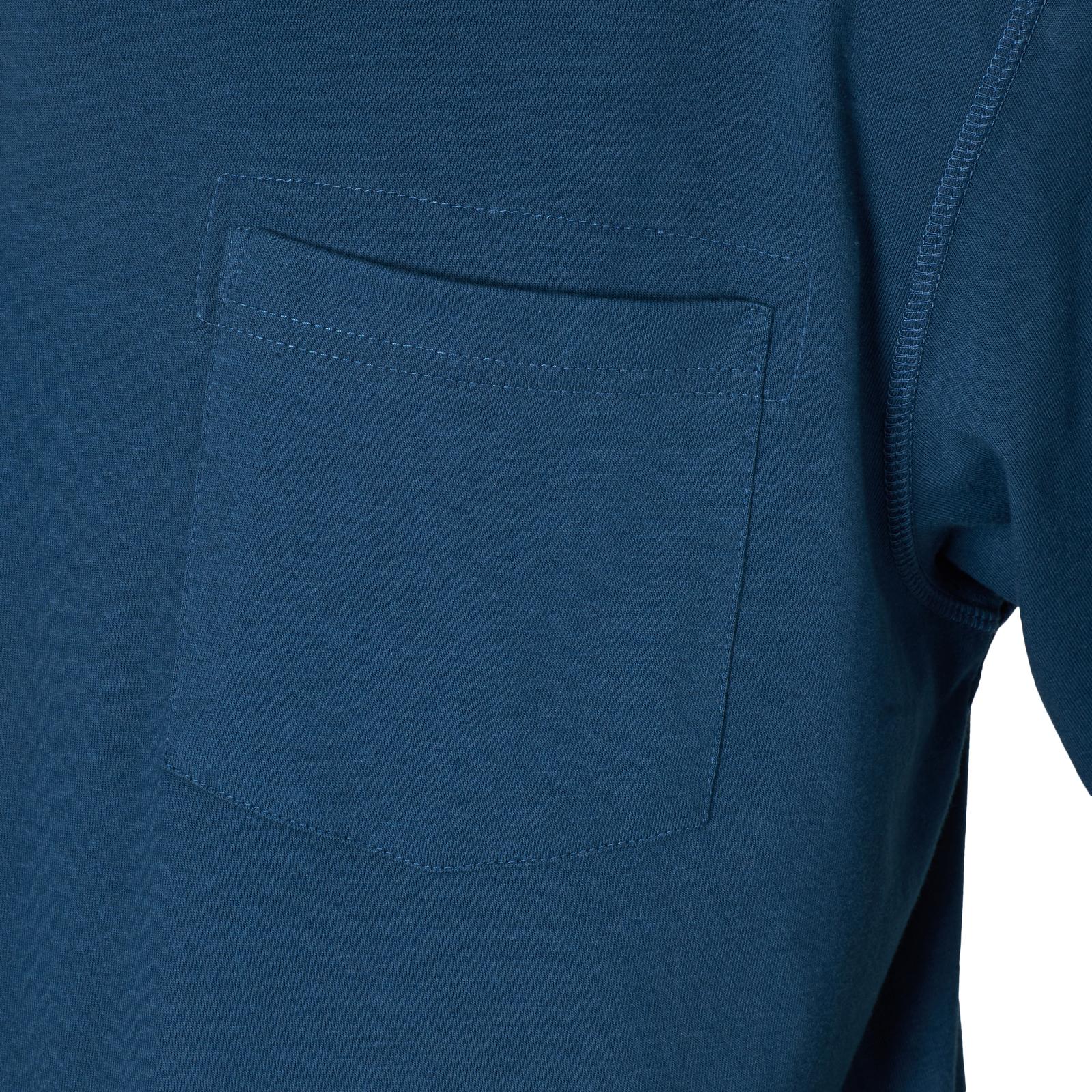 Wrangler® RIGGS Workwear® Long Sleeve 1 Pocket Performance T-Shirt - Oxford Blue - Image 3