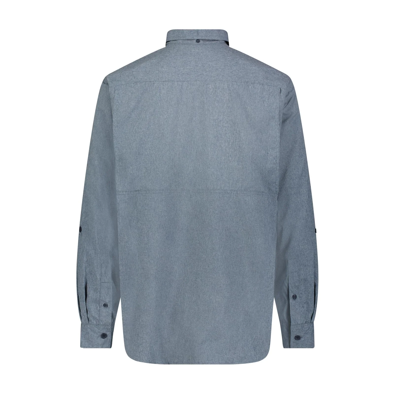 Wrangler® RIGGS Workwear® Long Sleeve Vented Solid Work Shirt - Blue Nights Heather - Image 2