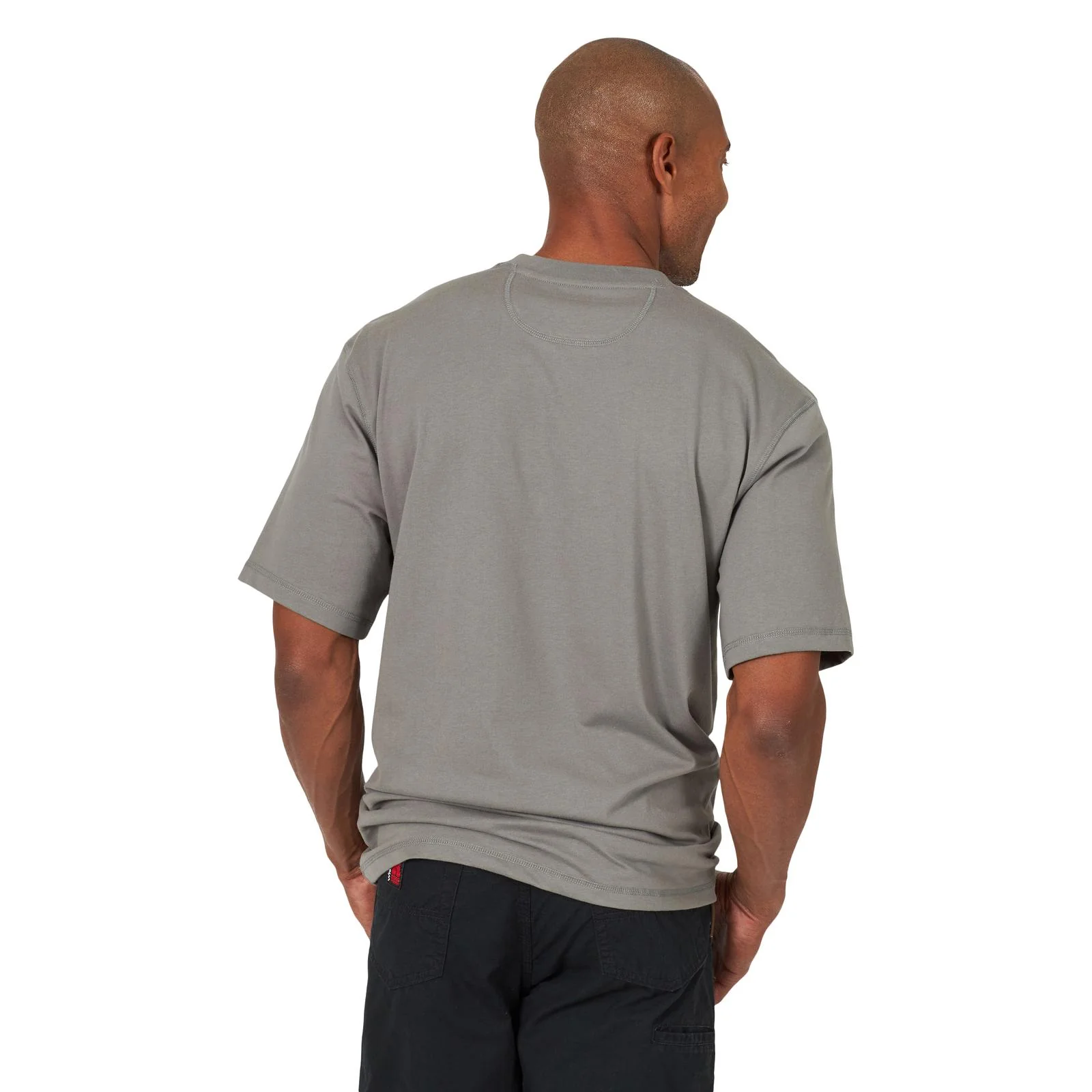 Wrangler® RIGGS Workwear® Short Sleeve 1 Pocket Performance T-Shirt - Nickel -3W701NK - Image 2
