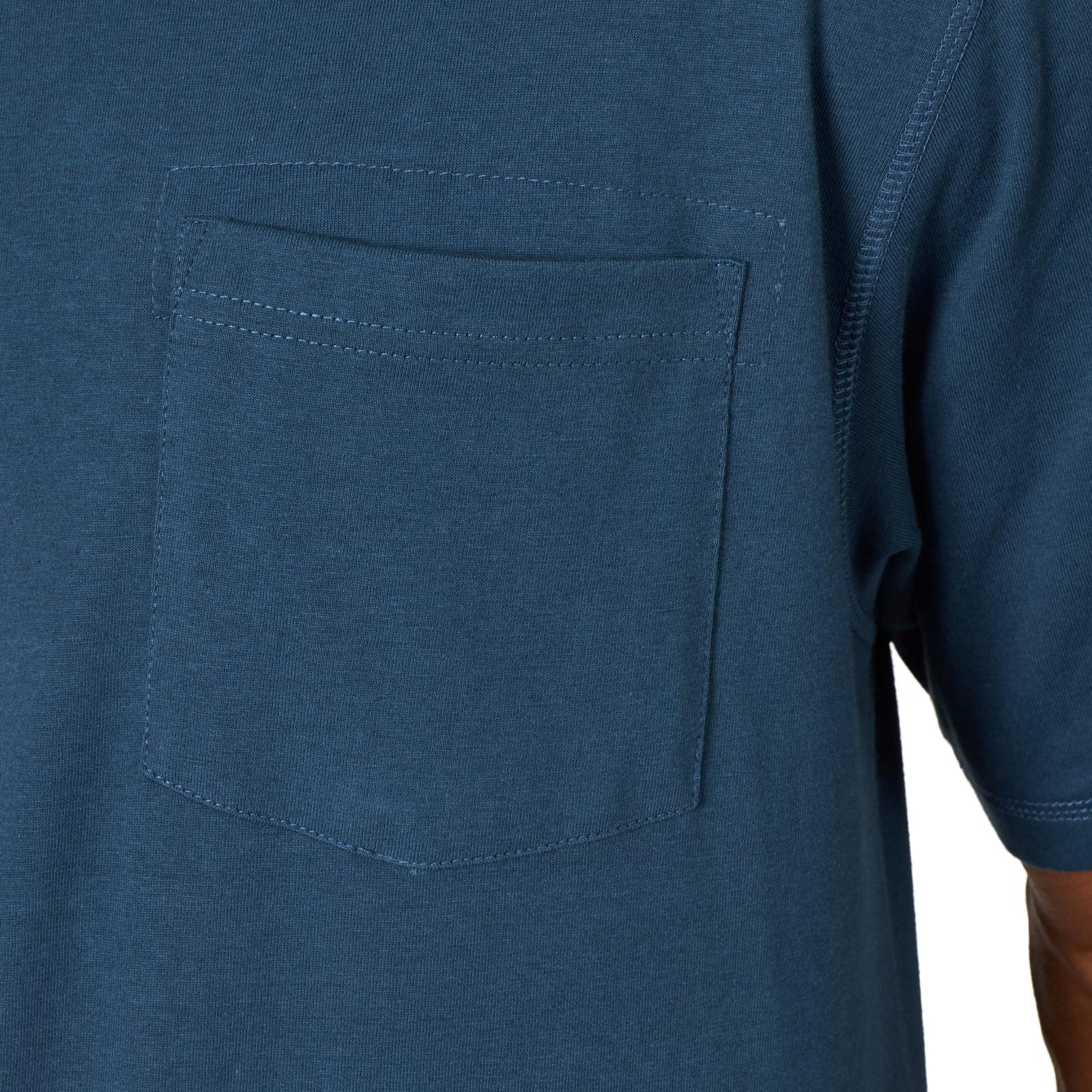 Wrangler® RIGGS Workwear® Short Sleeve 1 Pocket Performance T-Shirt - Oxford Blue -3W701OB - Image 3