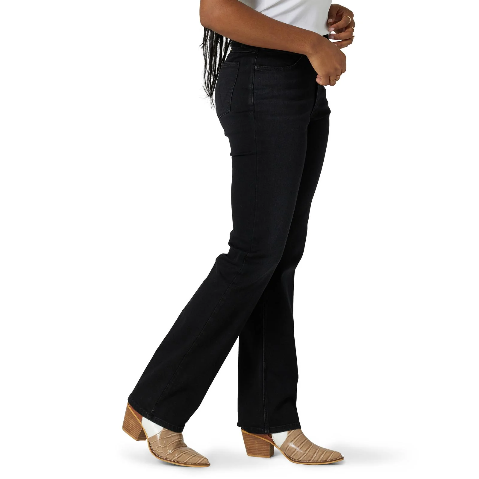 Wrangler® Women's High Rise True Straight Leg Jean -  Midnight Black - 112315129 - Image 3