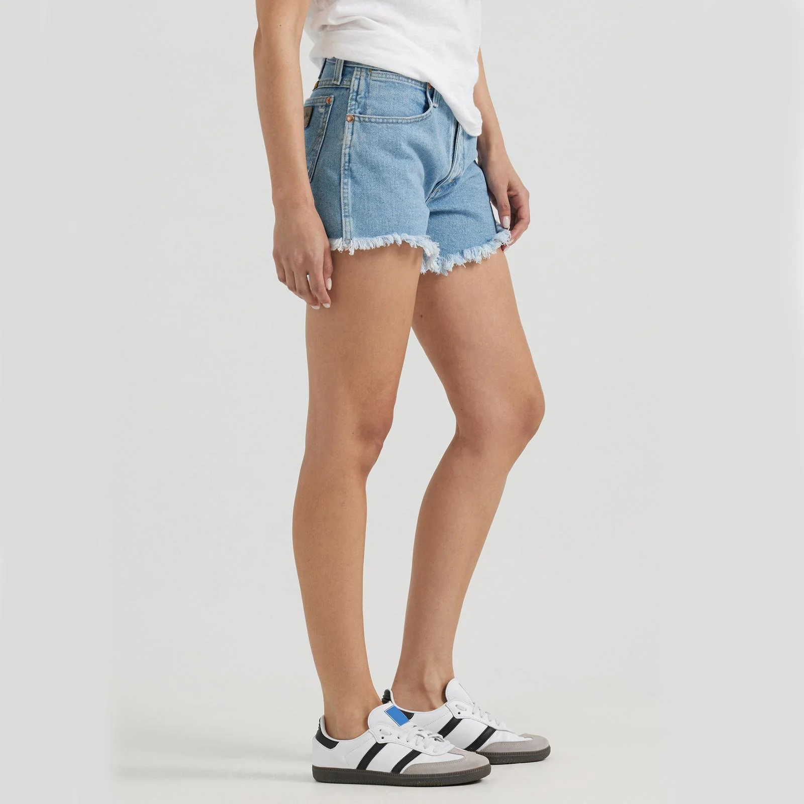 Wrangler® Women's Reworked Short - Off Shore - 112353690 - Image 3