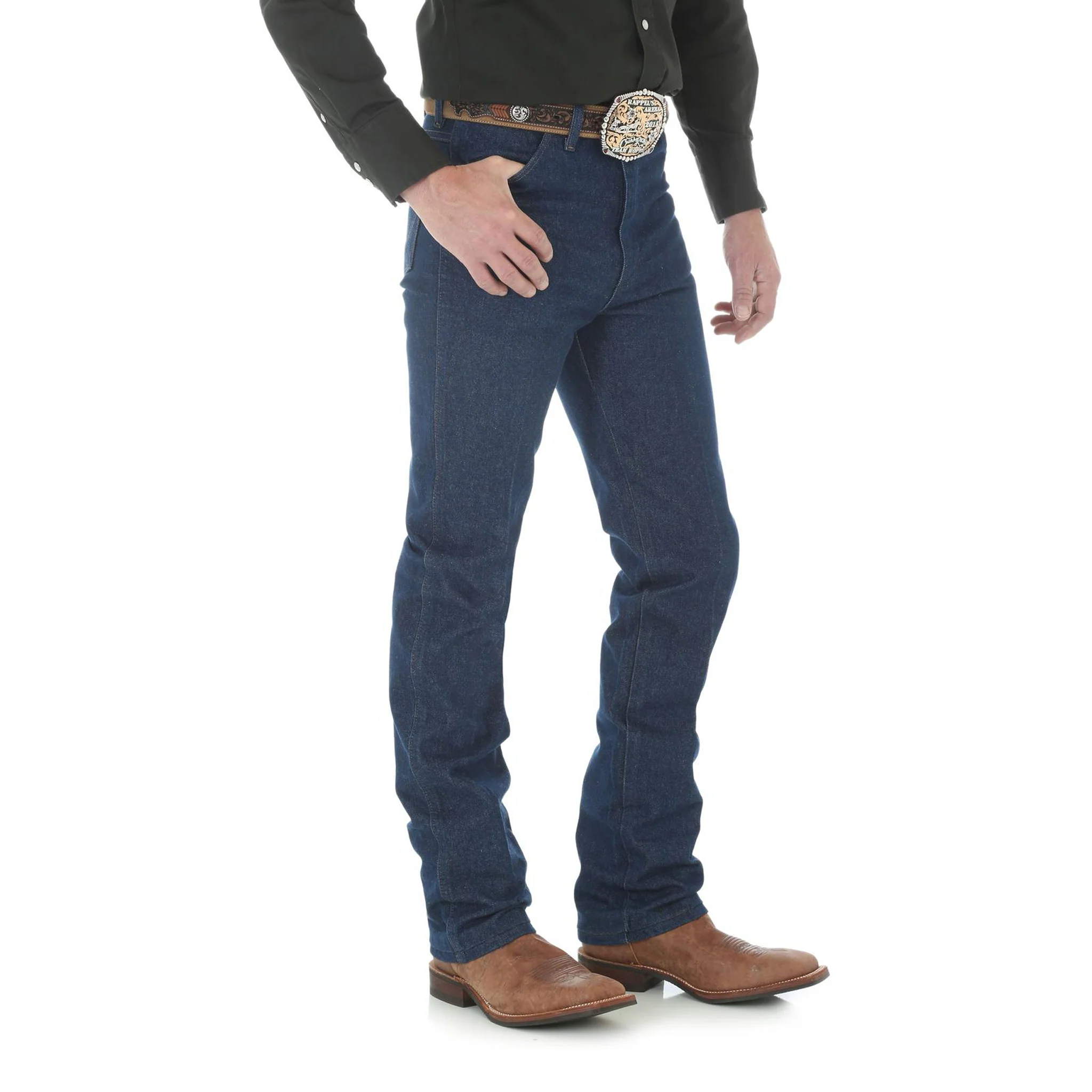 Wrangler 936DEN Slim Fit Cowboy Cut Men's Jeans, Clearance - Image 2
