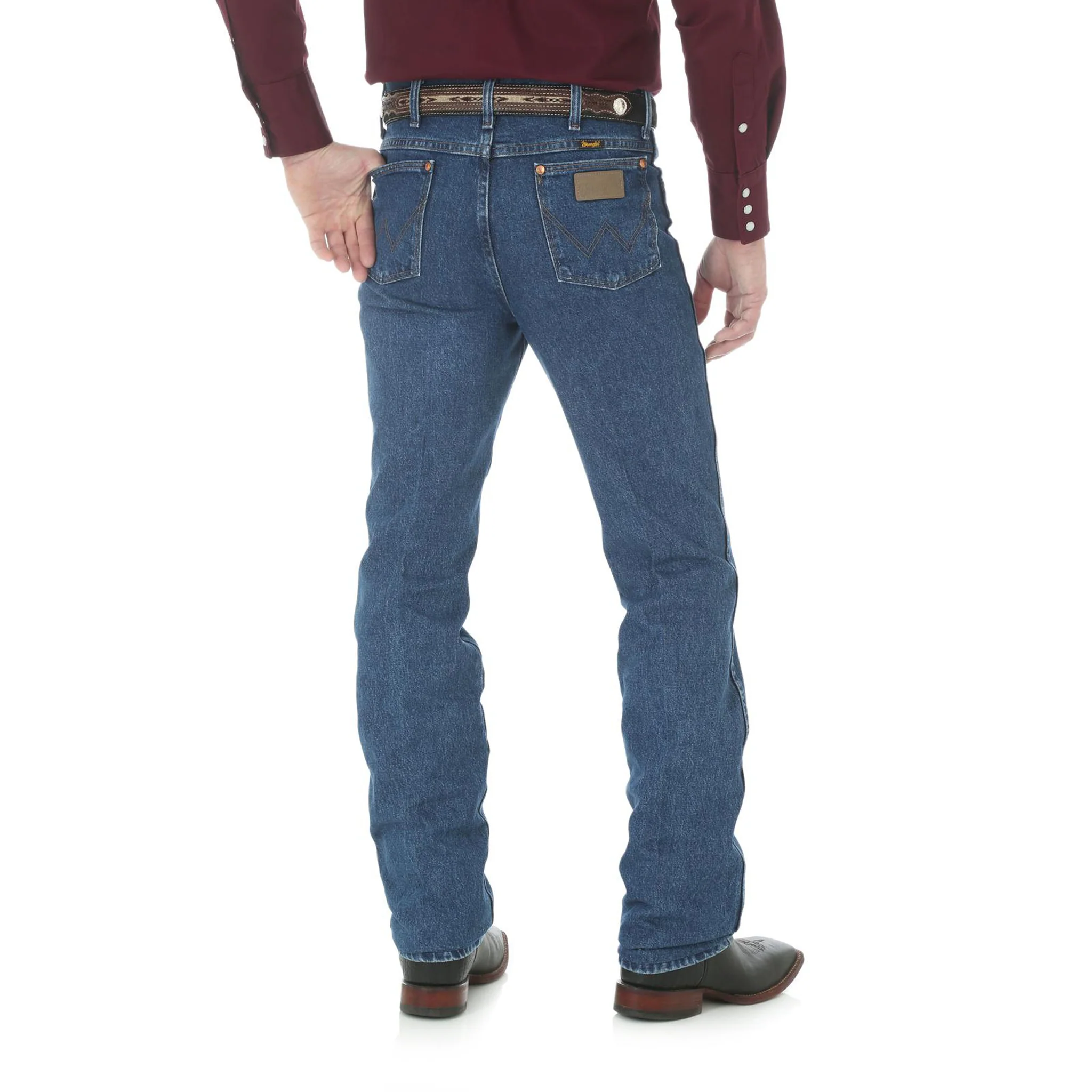 Wrangler 936GBK Men's Cowboy Cut Slim Fit Jeans, Clearance - Image 3